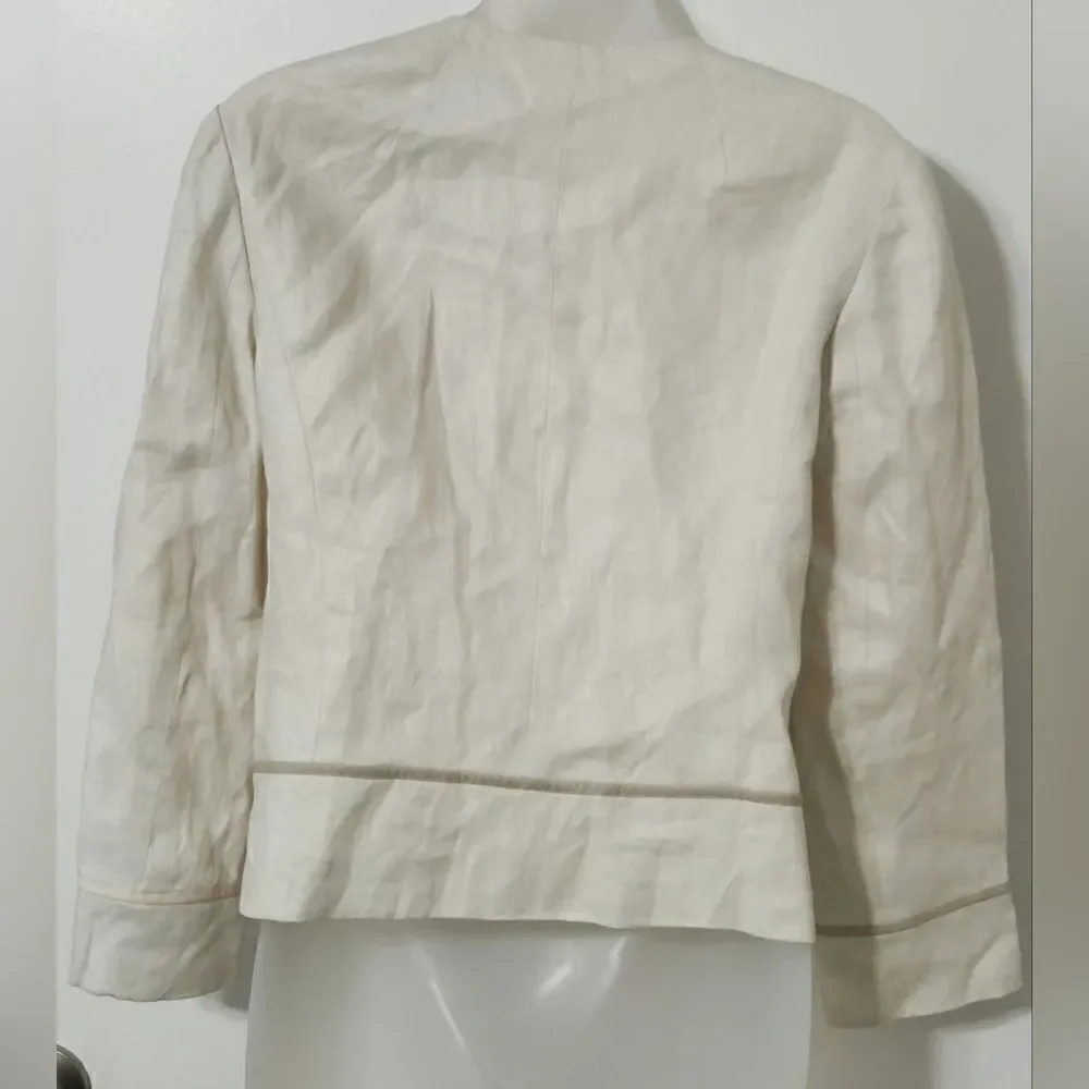 Jcrew linen jacket size size 2